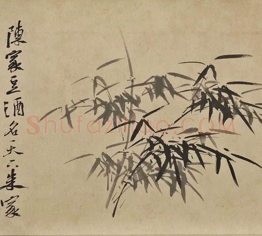 徐渭水墨花卉《墨花九段图卷》_02