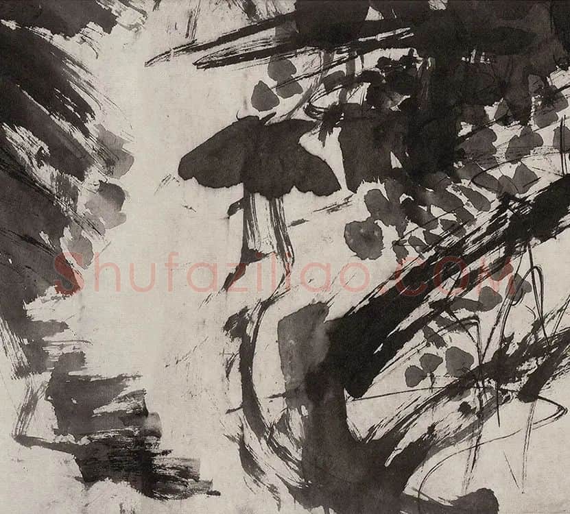 徐渭水墨花卉画《杂花图》_08