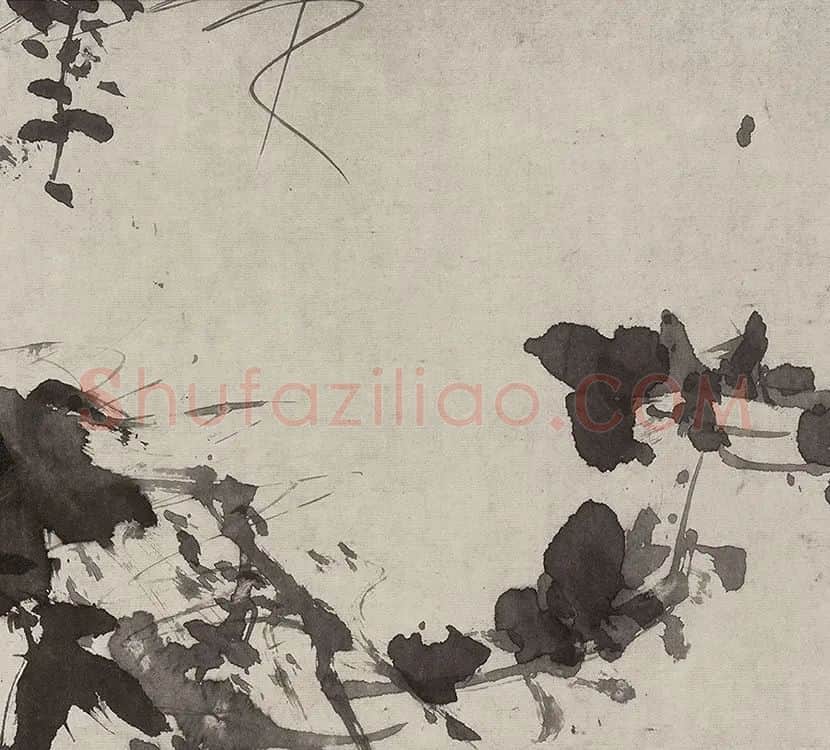 徐渭水墨花卉画《杂花图》_13