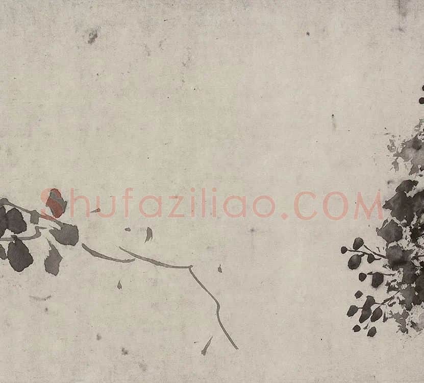 徐渭水墨花卉画《杂花图》_14