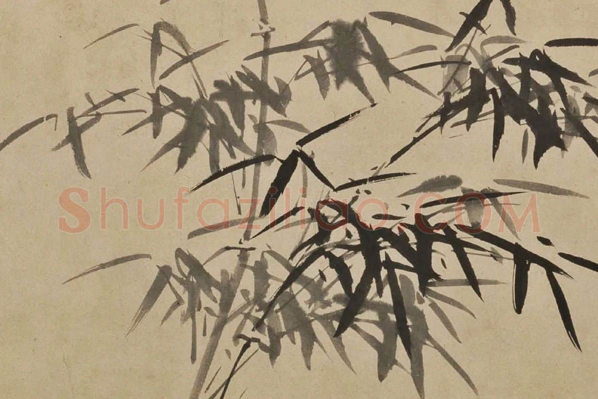 徐渭水墨花卉《墨花九段图》局部 (10)