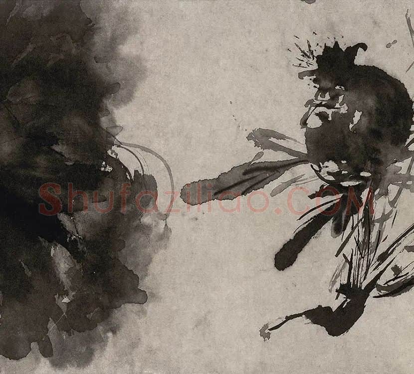 徐渭水墨花卉画《杂花图》_29