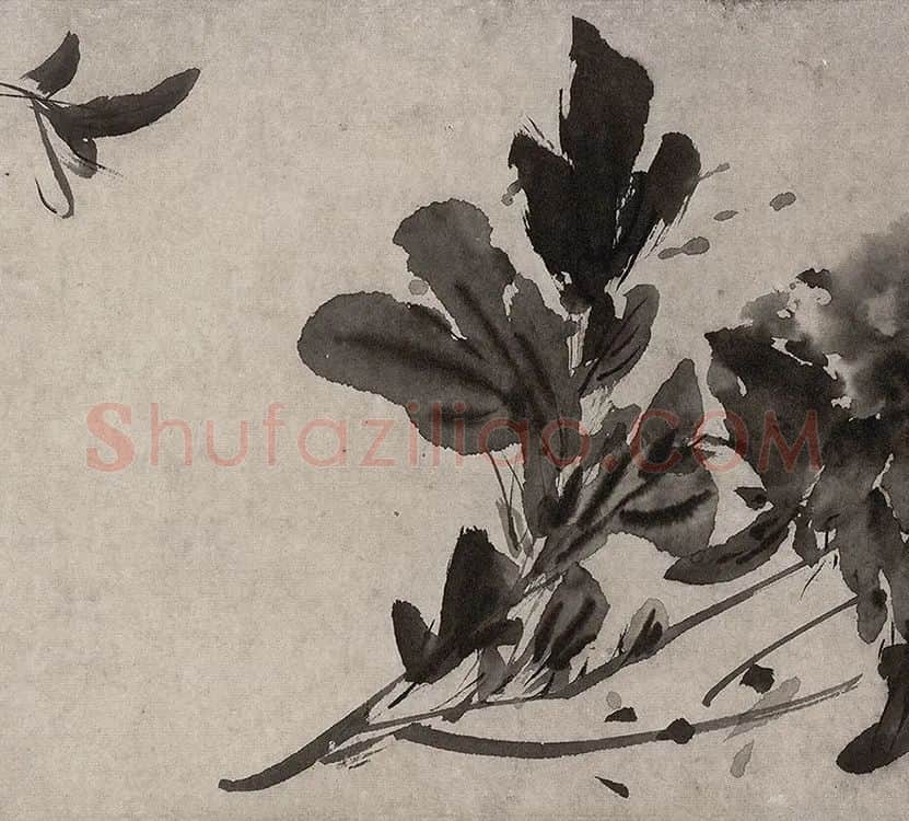 徐渭水墨花卉画《杂花图》_31
