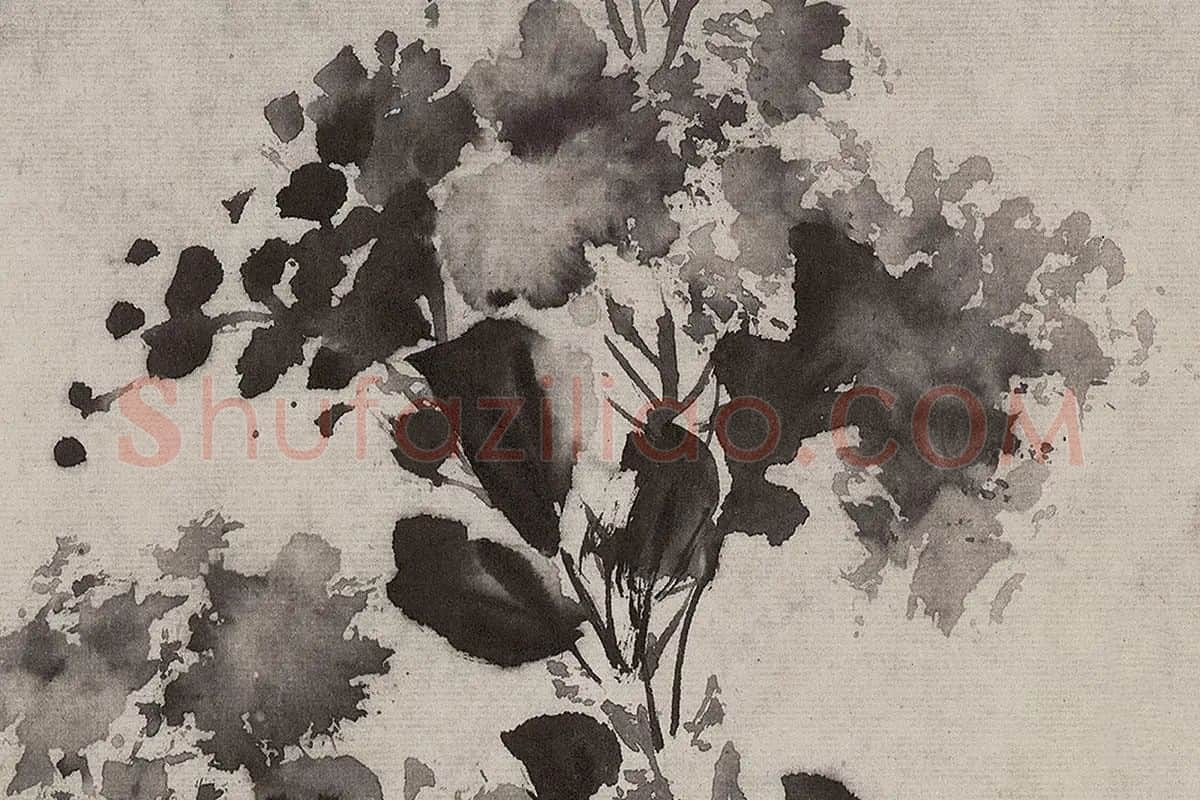 徐渭写意花卉画《杂花图卷》全卷高清大图局部细节 (11)