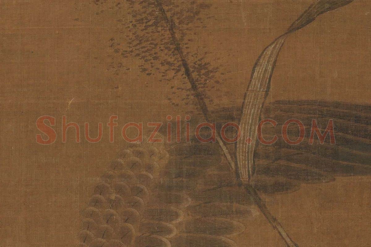 崔白(传)《秋浦蓉宾图》局部 (5)