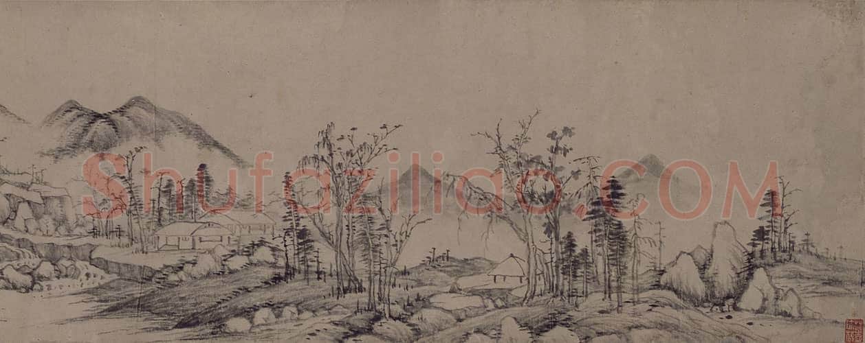 王时敏长白山图卷 | 故宫绘画藏品