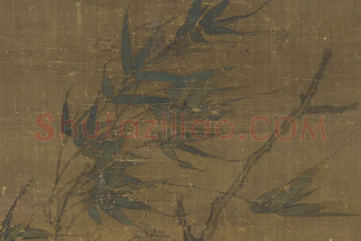 崔白《双喜图》高清大图局部细节 (5)