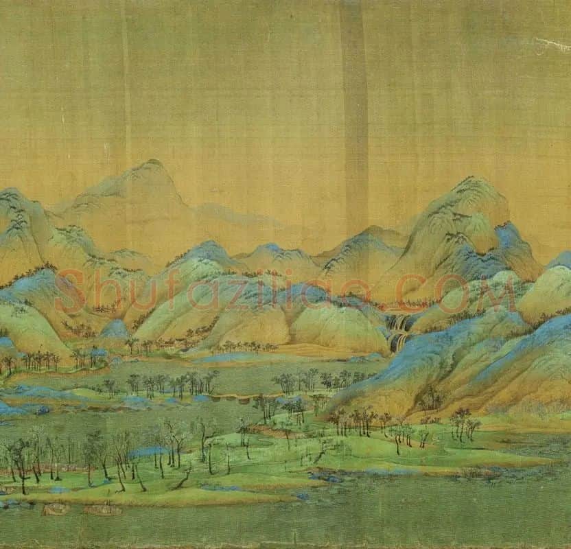 王希孟《千里江山图卷》全卷_15