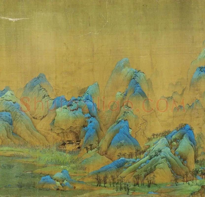 王希孟《千里江山图卷》全卷_16