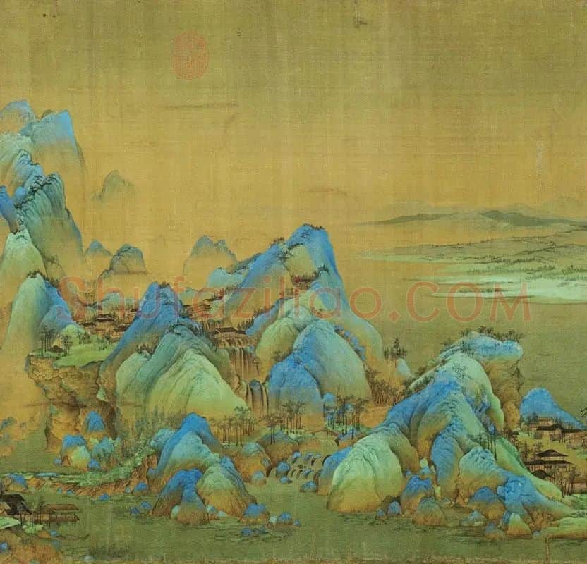 王希孟《千里江山图卷》全卷_17