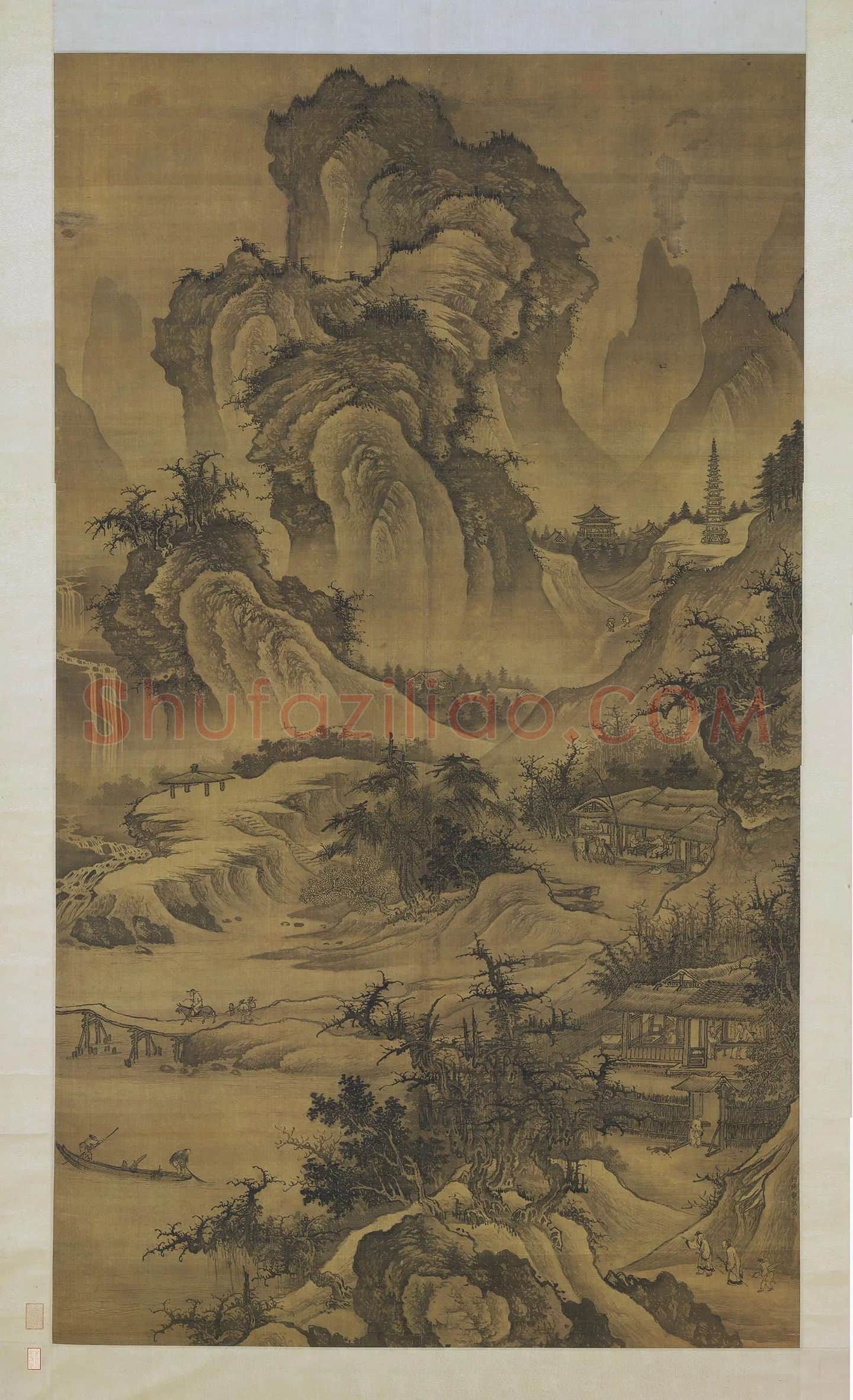 郭熙山水画《山庄高逸图》