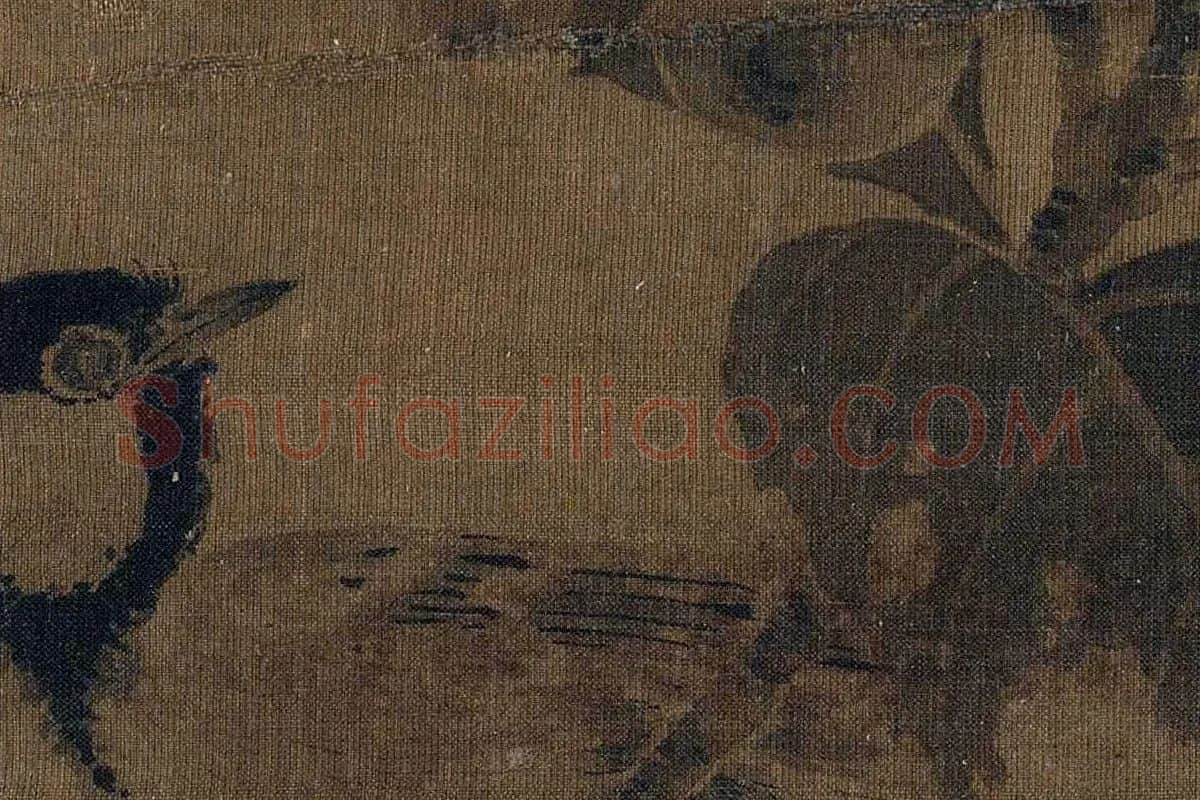赵佶花鸟画《枇杷山鸟图》局部 (4)