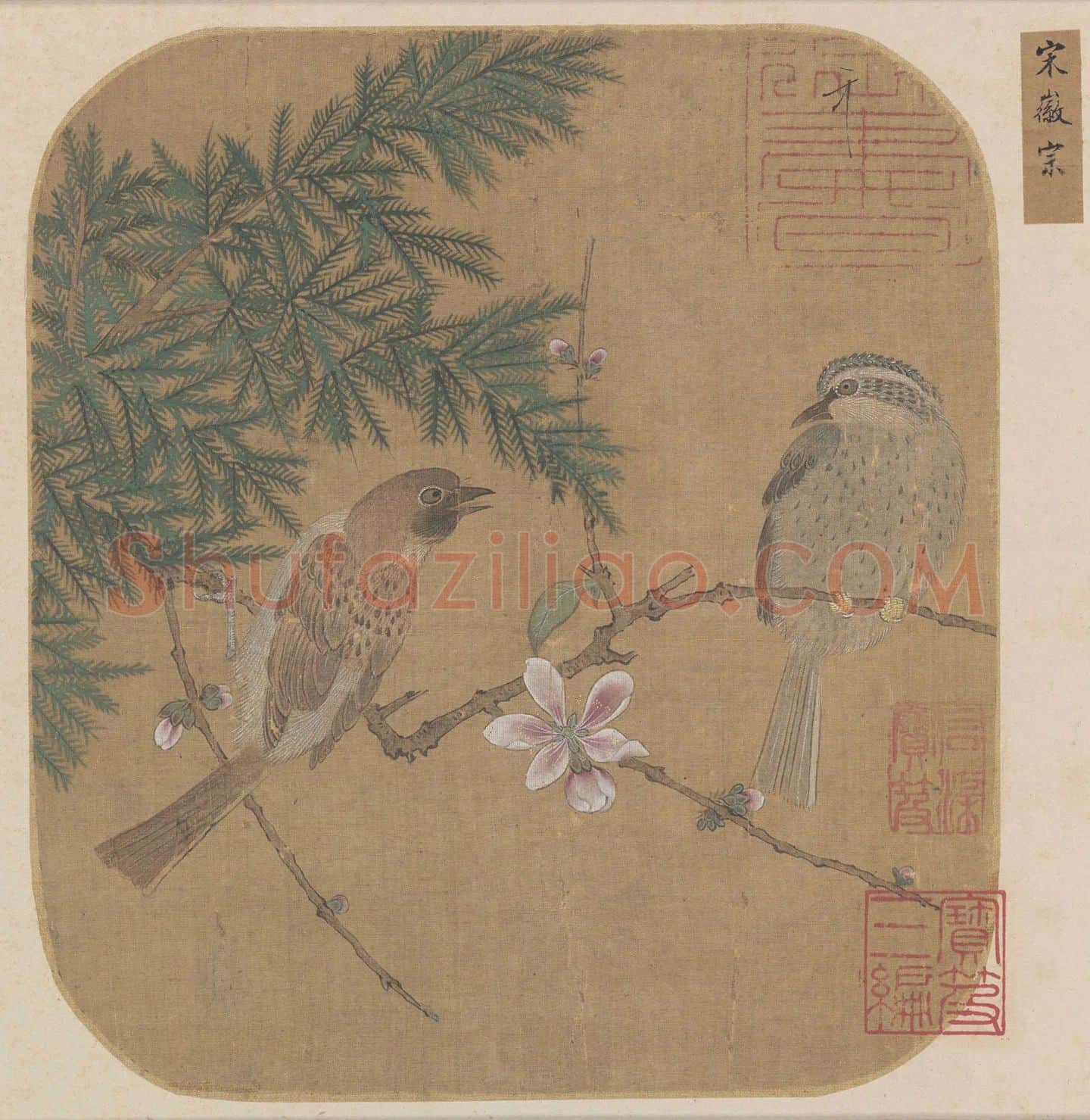 宋徽宗赵佶花鸟画高清图片