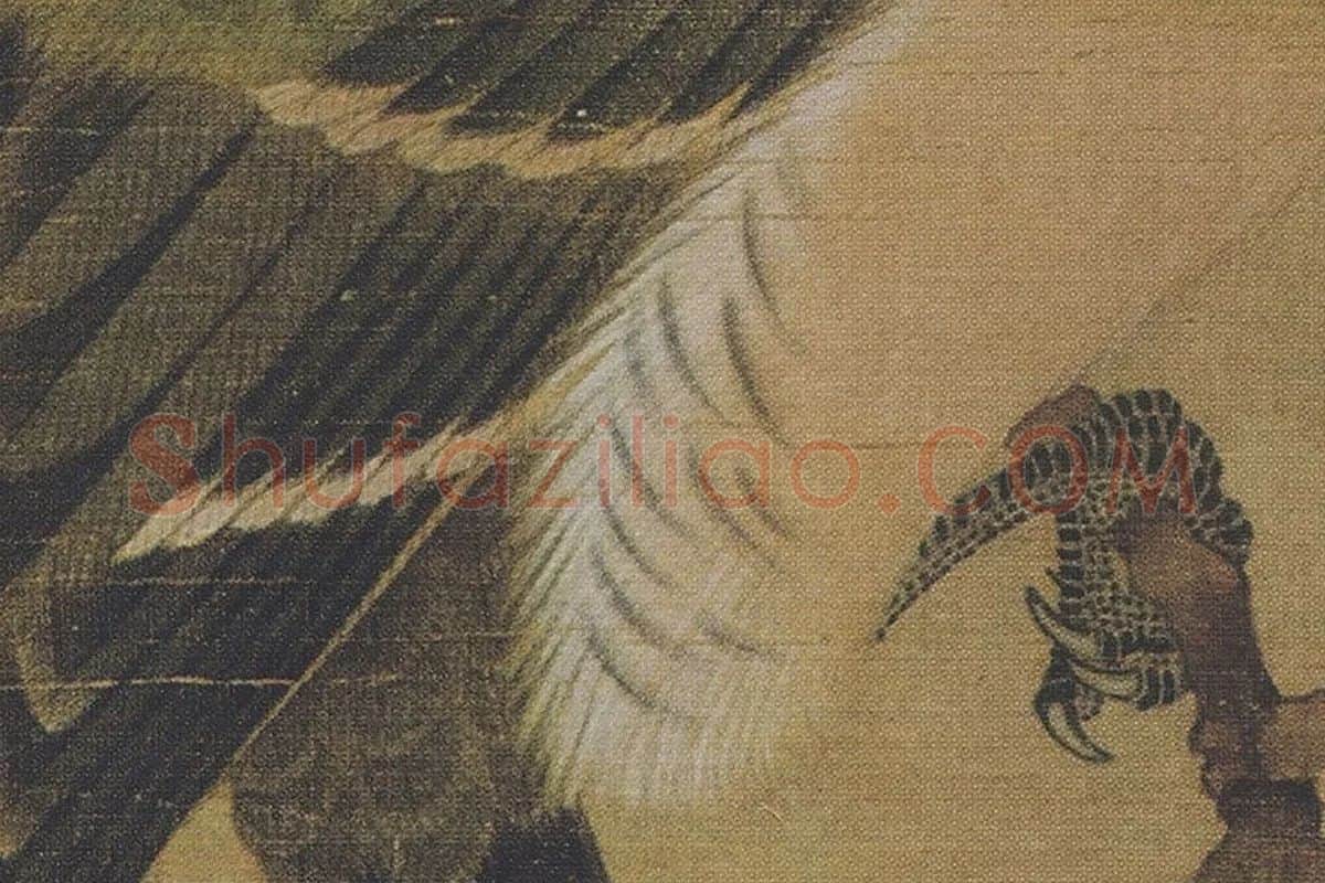 赵佶花鸟画《桃鸠图》局部 (3)