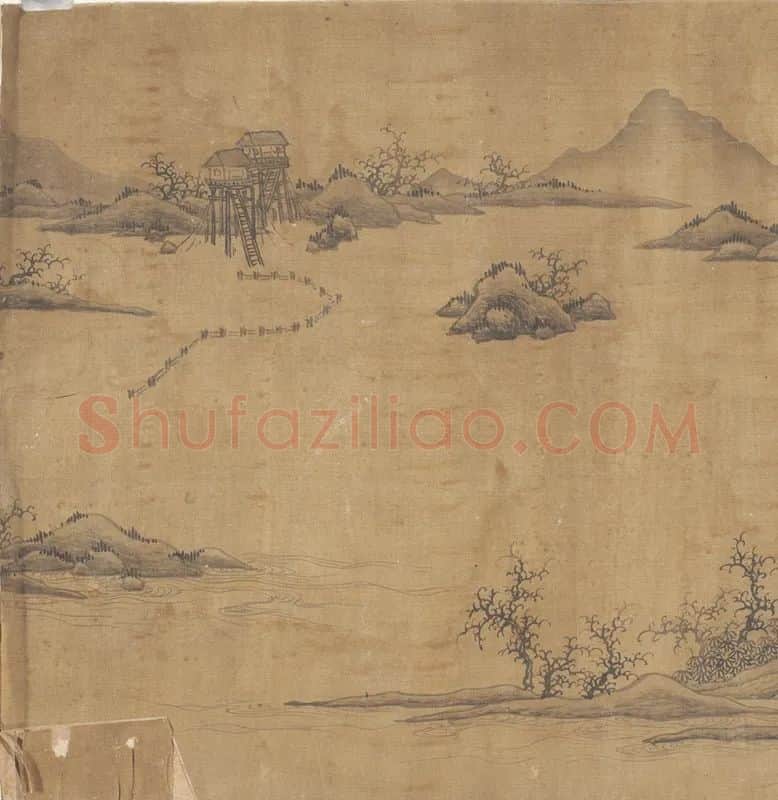 传宋郭熙山水画卷_01