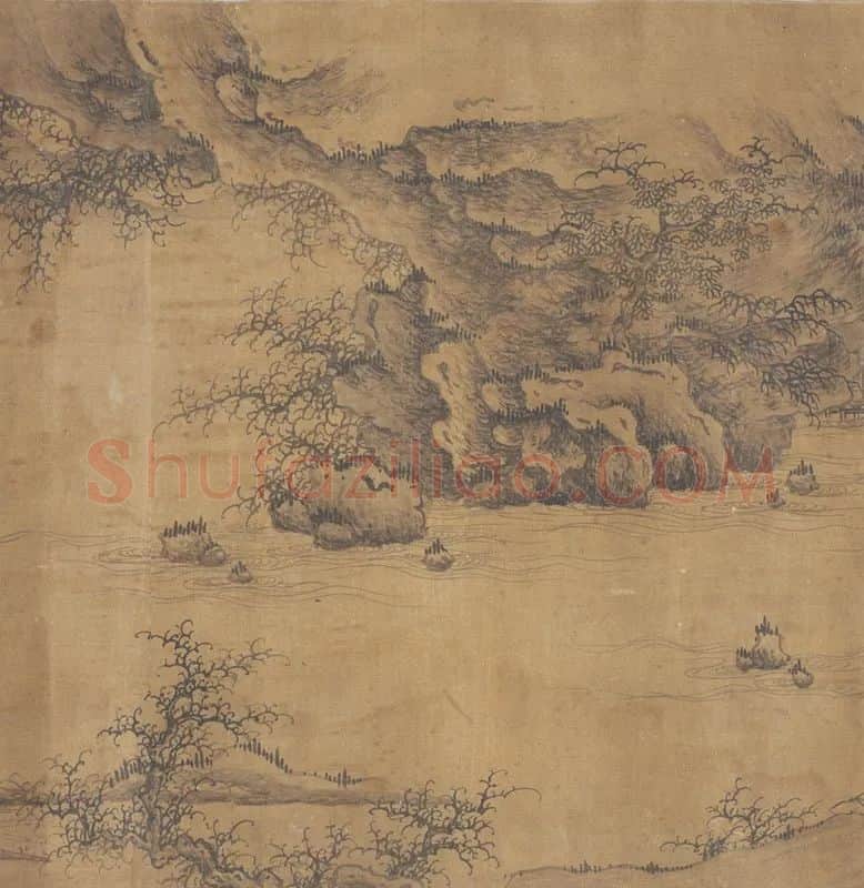 传宋郭熙山水画卷_03