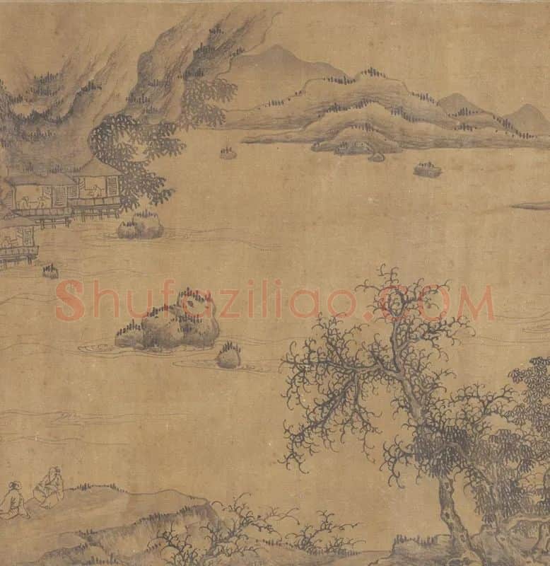 传宋郭熙山水画卷_04