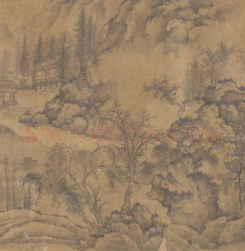 传宋郭熙山水画卷_08