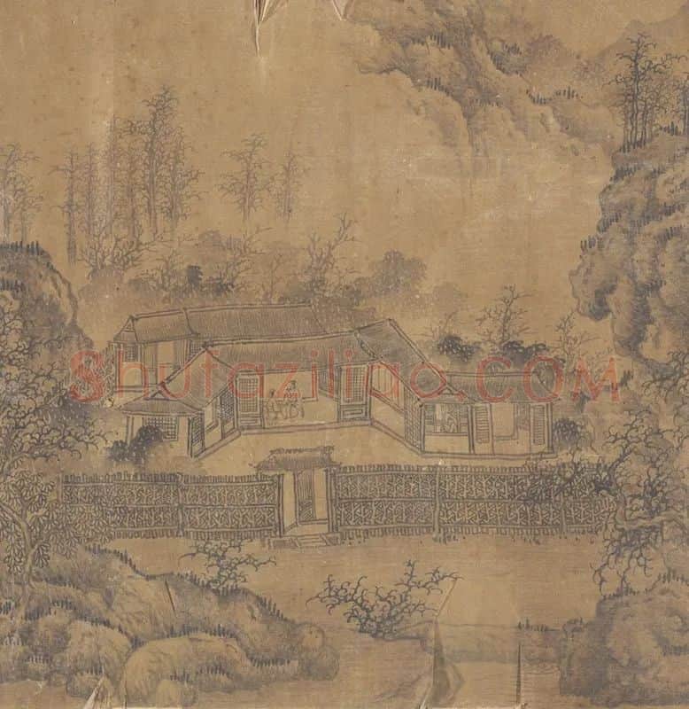 传宋郭熙山水画卷_09