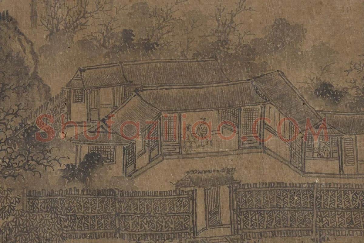 传宋郭熙山水卷局部 (2)