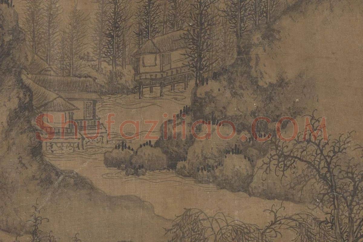 传宋郭熙山水卷局部 (3)