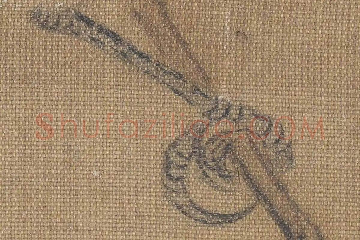 赵佶花鸟画《梅花绣眼图》高清大图局部细节 (3)