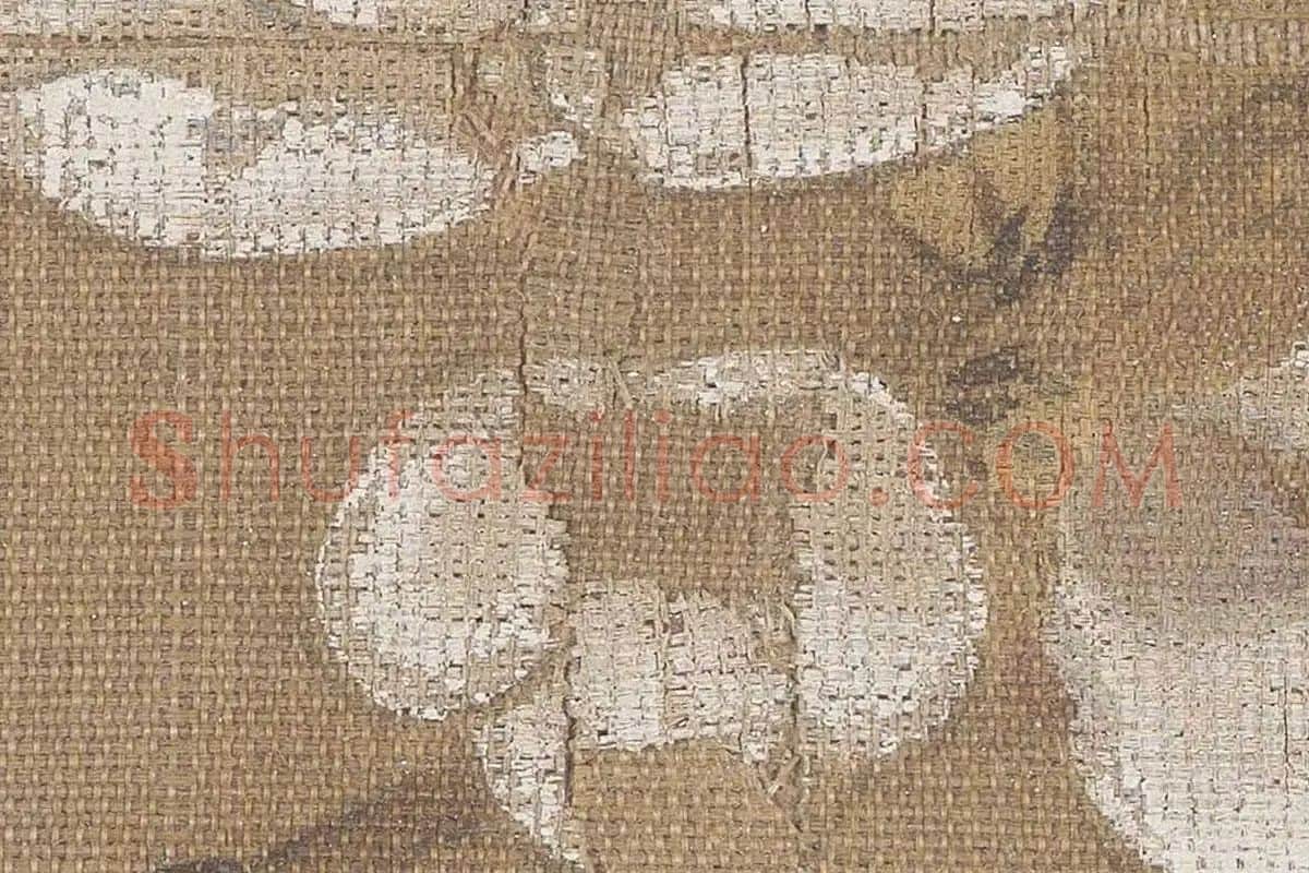 赵佶花鸟画《梅花绣眼图》高清大图局部细节 (5)