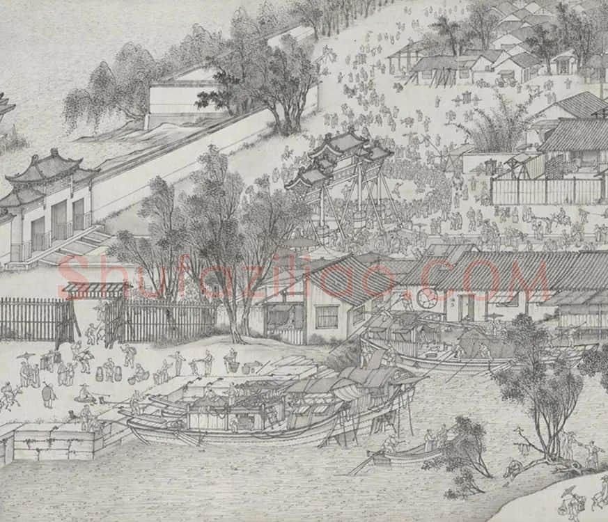 清代沈源清明上河图全卷_07