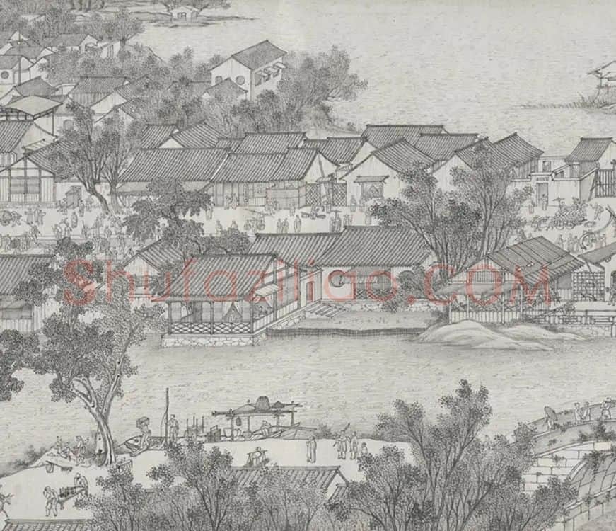 清代沈源清明上河图全卷_08