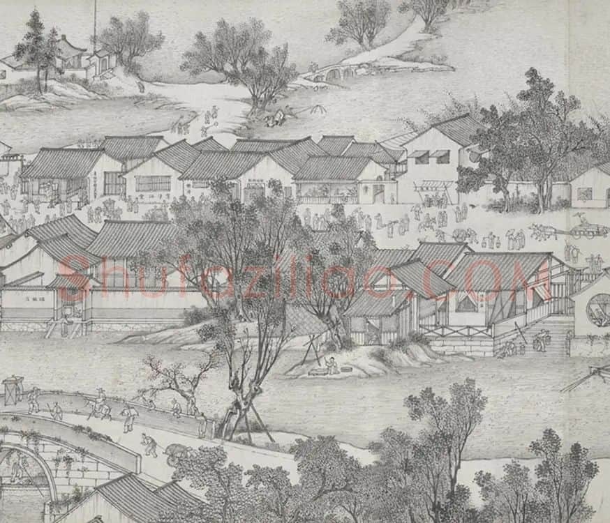 清代沈源清明上河图全卷_09