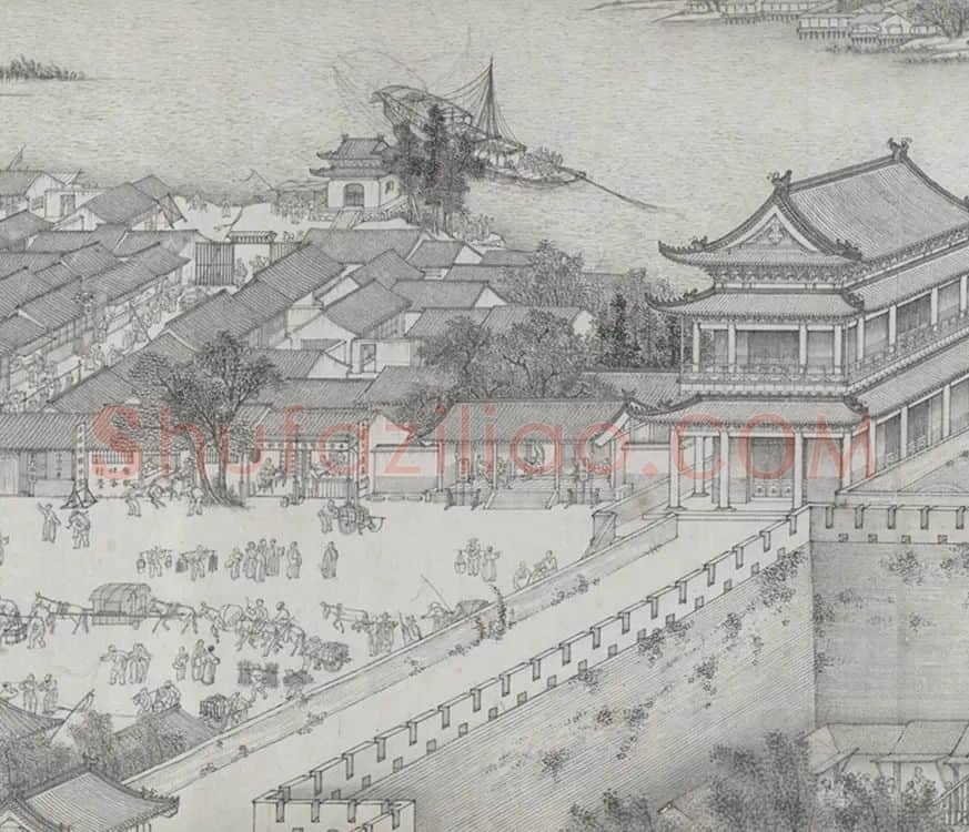 清代沈源清明上河图全卷_16