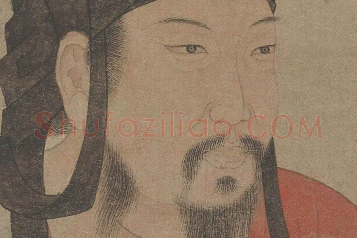诸葛亮像高清大图局部细节 (1)