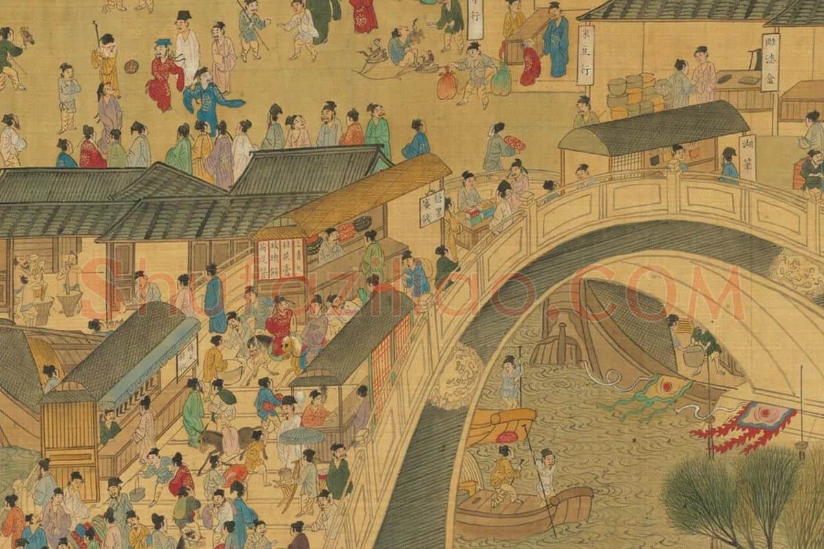 仇英(传)《清明上河图卷》局部 (1)