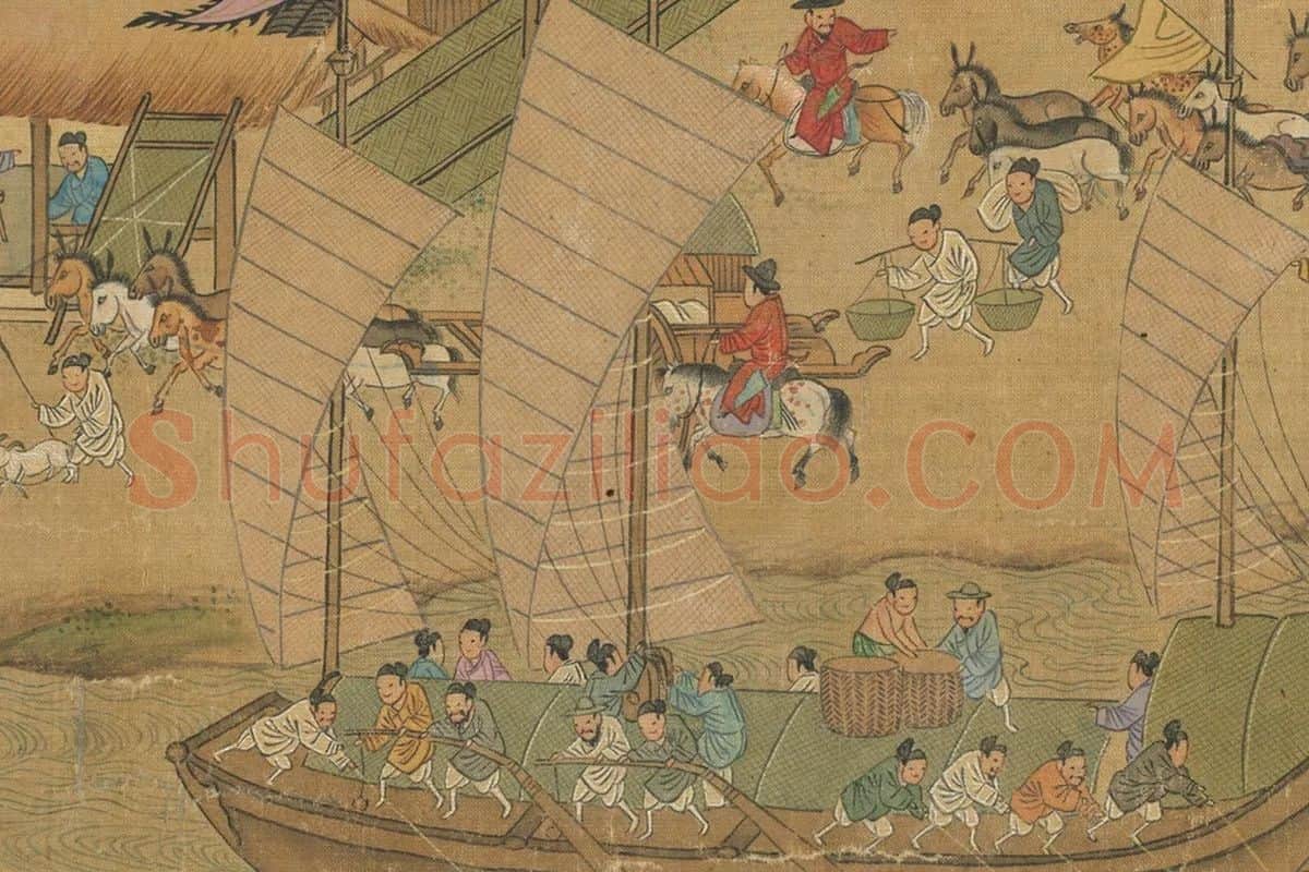 明仇英清明上河图卷局部 (3)