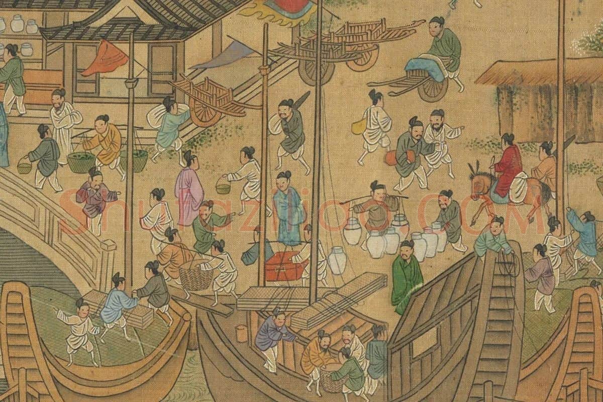 明仇英清明上河图卷局部 (5)