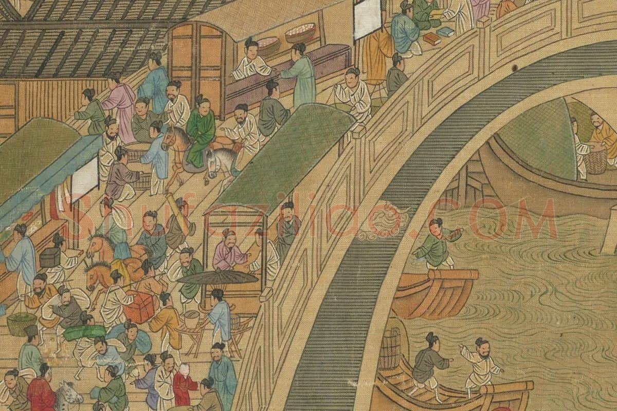 明仇英清明上河图卷局部 (6)