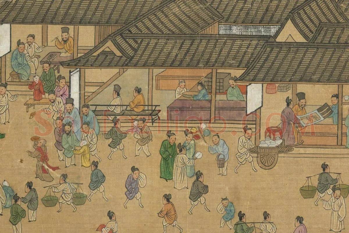 明仇英清明上河图卷局部 (12)