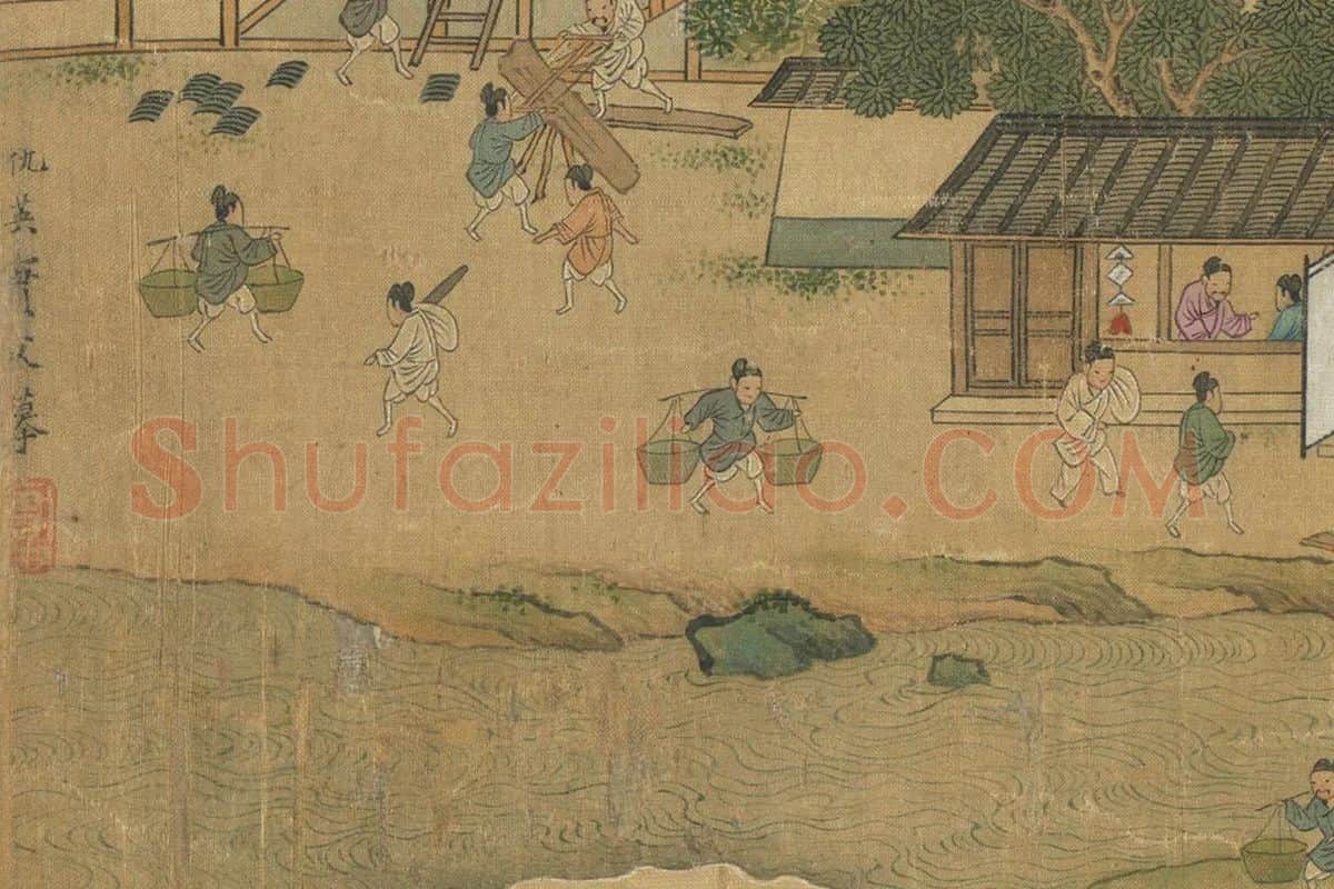 明仇英清明上河图卷局部 (14)
