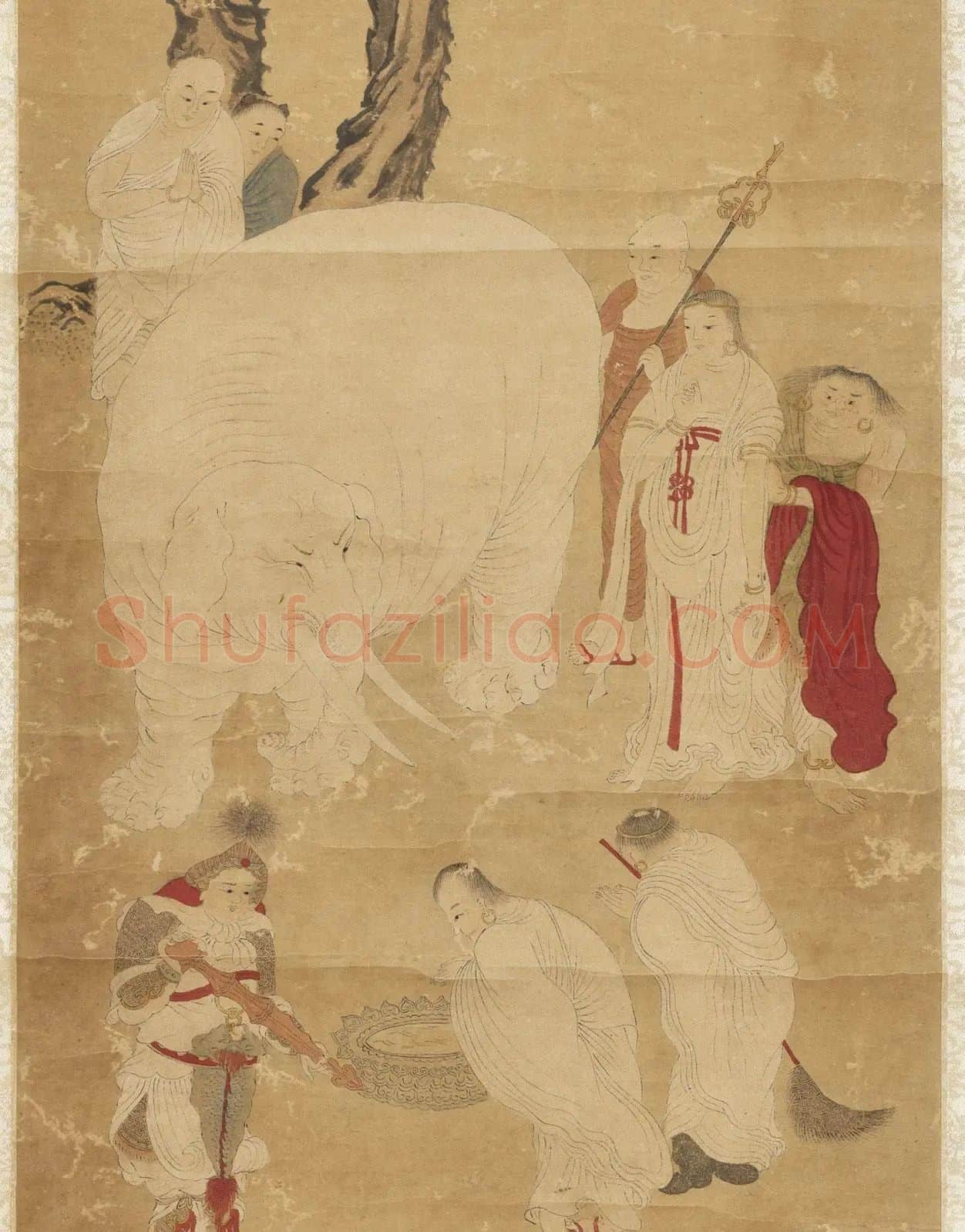 丁云鹏扫象图_04