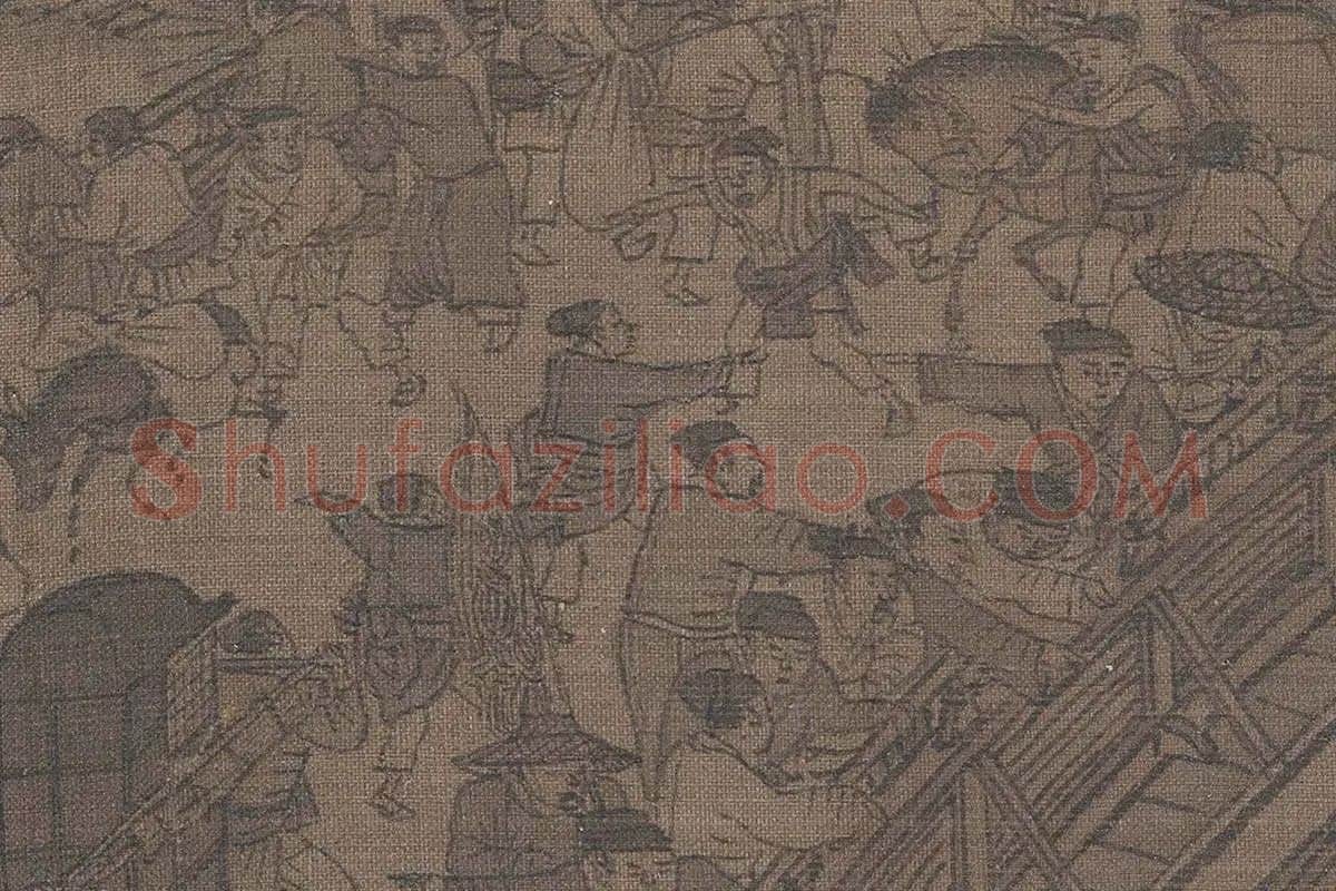 张择端《清明上河图》高清大图局部细节 (1)