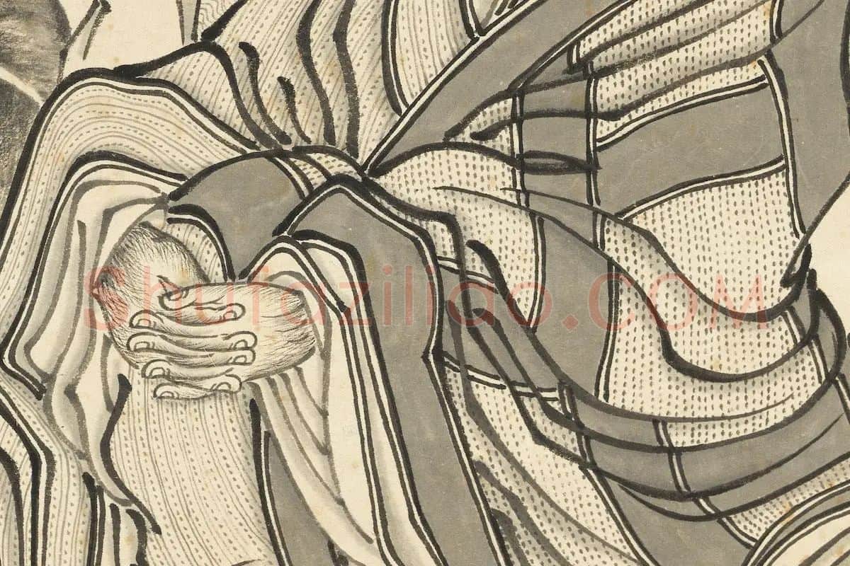 丁云鹏《画应真像》轴局部 (5)