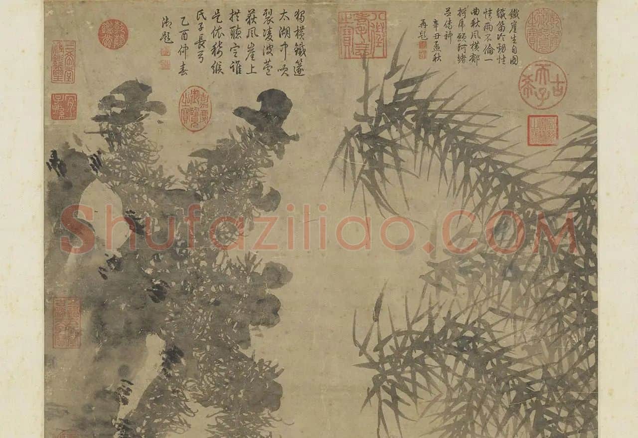 杨维桢绘画《铁笛图》_02