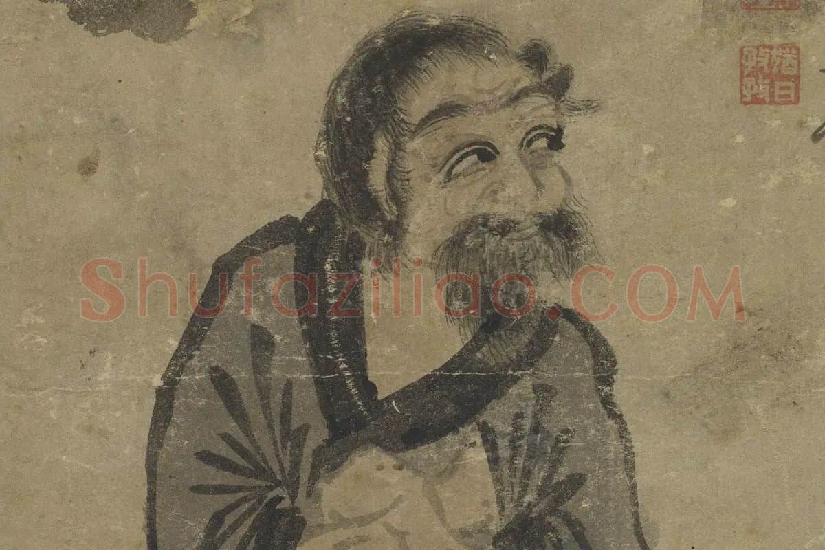 杨维桢绘画《铁笛图》局部 (3)