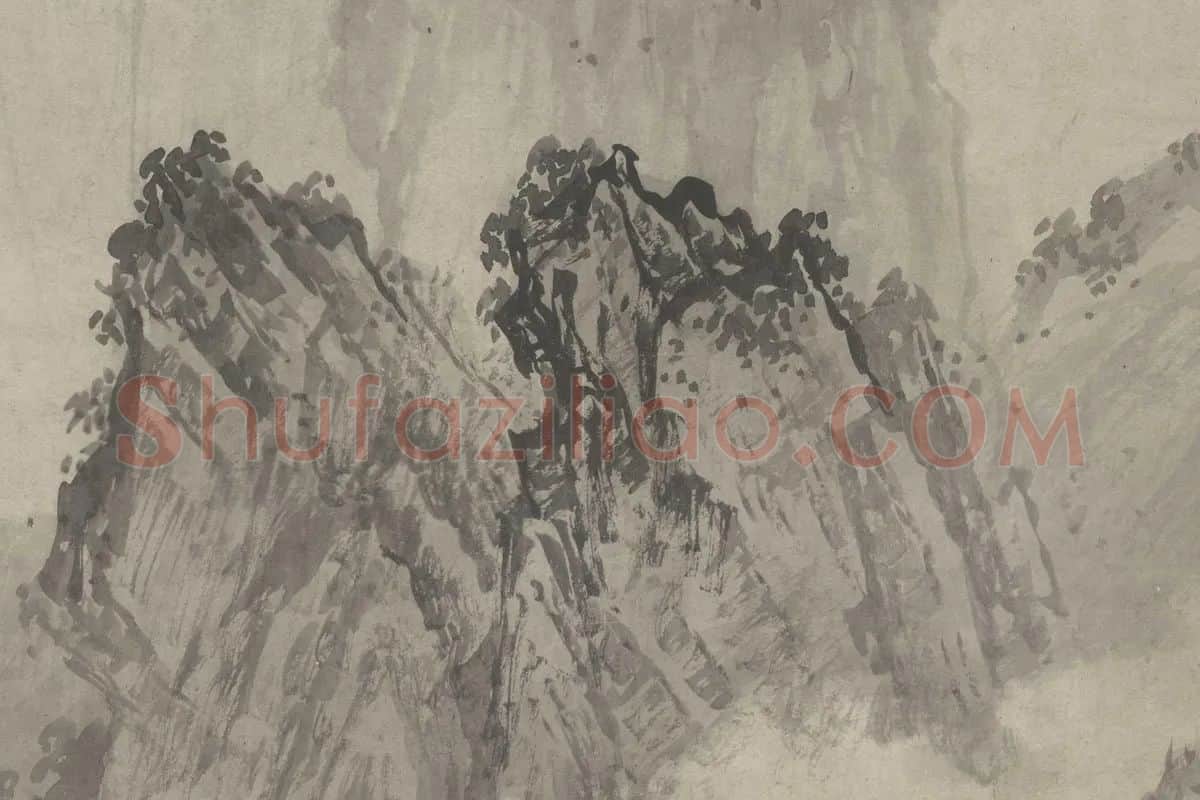 南宋·赵黻《江山万里图》高清大图局部细节 (4)
