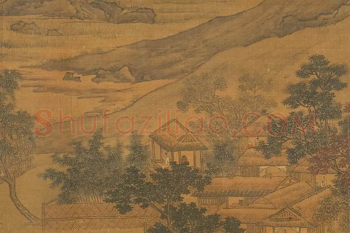 李唐山水画《唐松壑流泉卷》局部 (5)