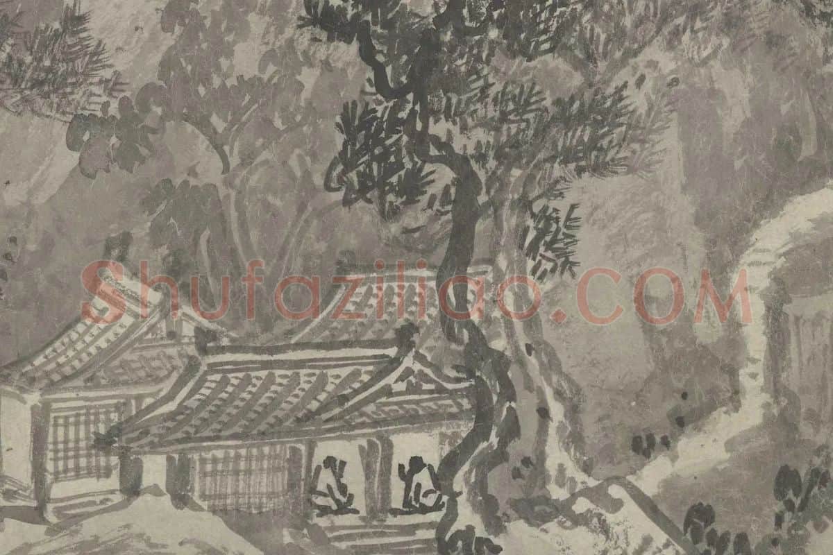 南宋·赵黻《江山万里图》高清大图局部细节 (12)