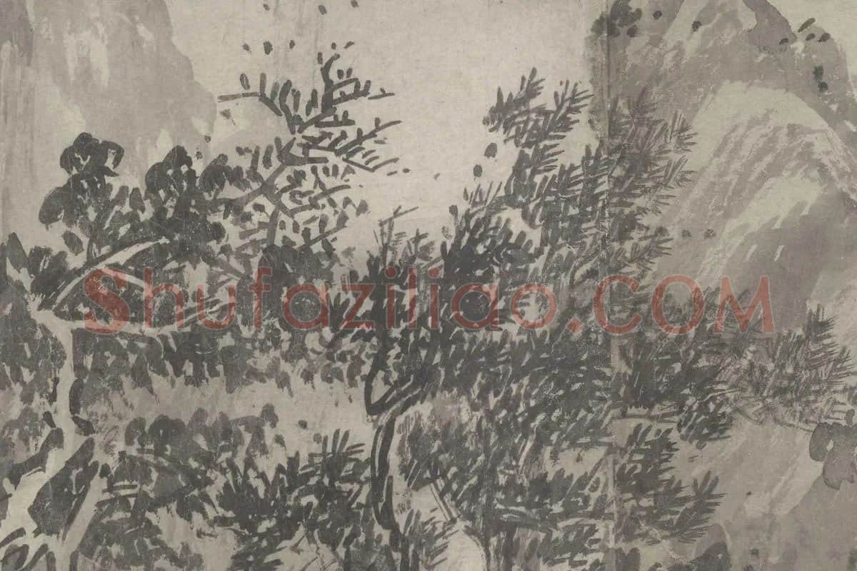 南宋·赵黻《江山万里图》高清大图局部细节 (13)