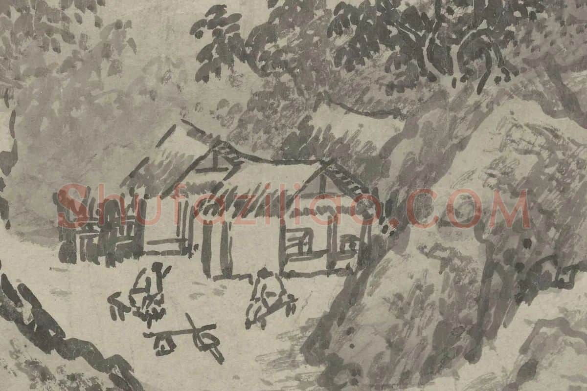南宋·赵黻《江山万里图》高清大图局部细节 (17)