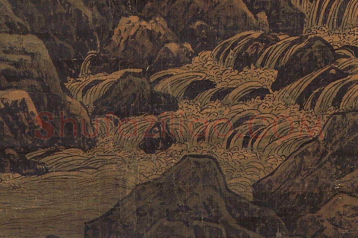 李唐山水画《万壑松风图》局部 (6)