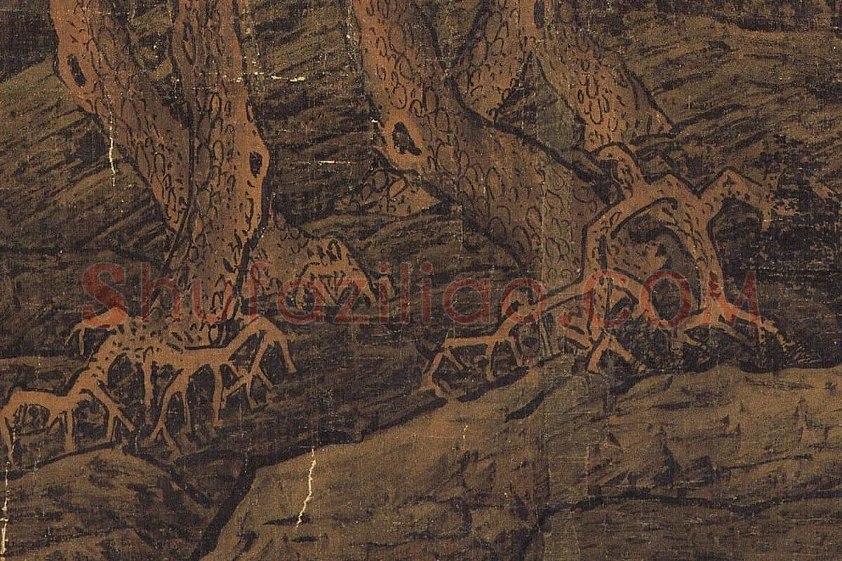 李唐山水画《万壑松风图》局部 (7)
